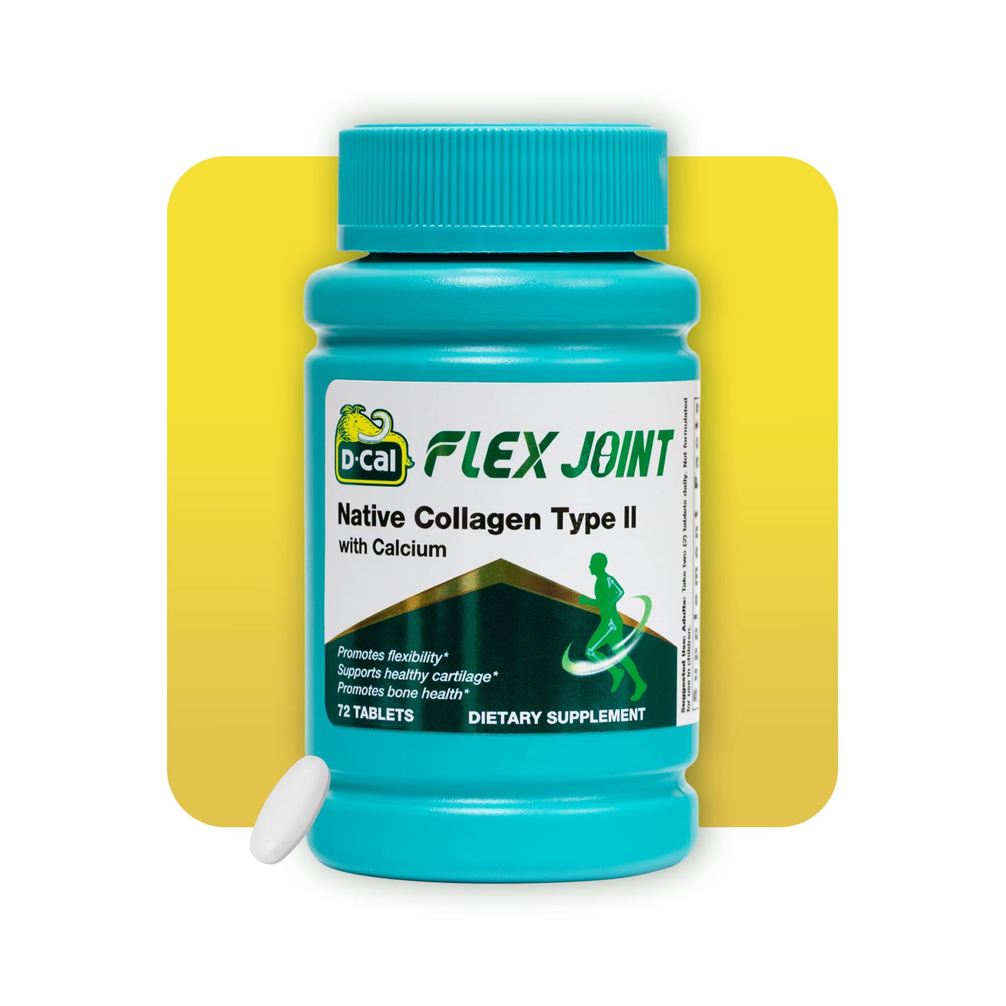 D-Cal® Flex Joint – Collagen Type II for Joint Health (72 Tablets)